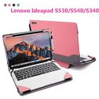 Новый Модный чехол для Lenovo Ideapad S530S540S340 13,3 дюймов, чехол для ноутбука, портативный чехол из искусственной кожи, защитная подставка