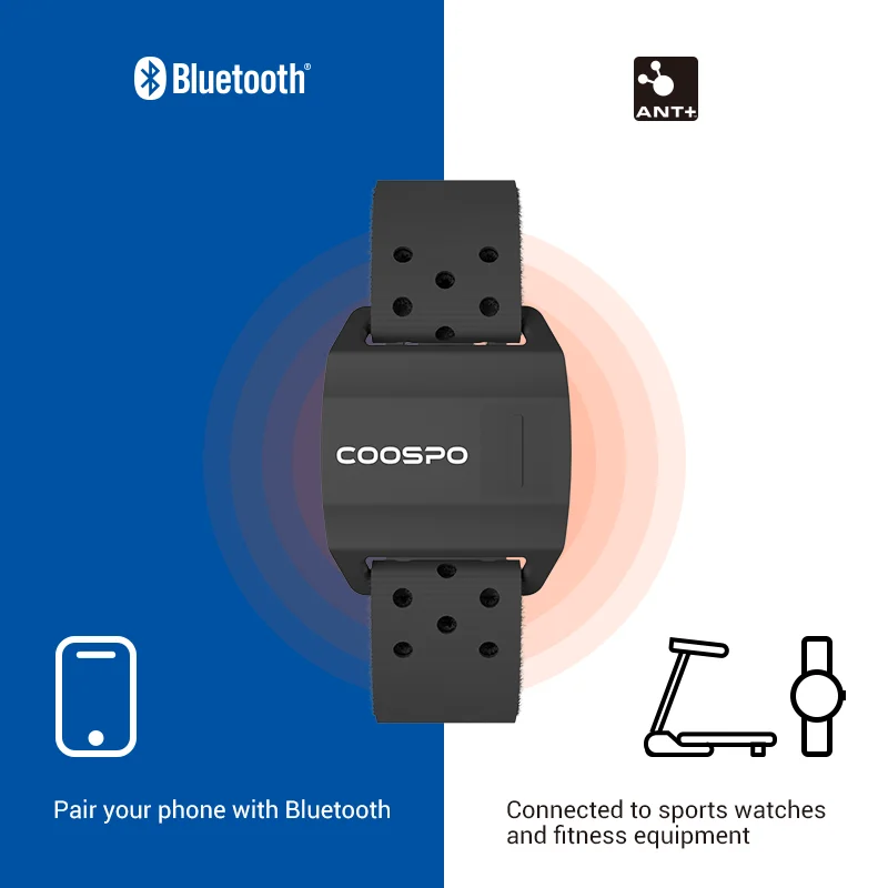 Монитор сердечного ритма CooSpo HW706For Garmin Wahoo Bluetooth 4 0 ANT + |
