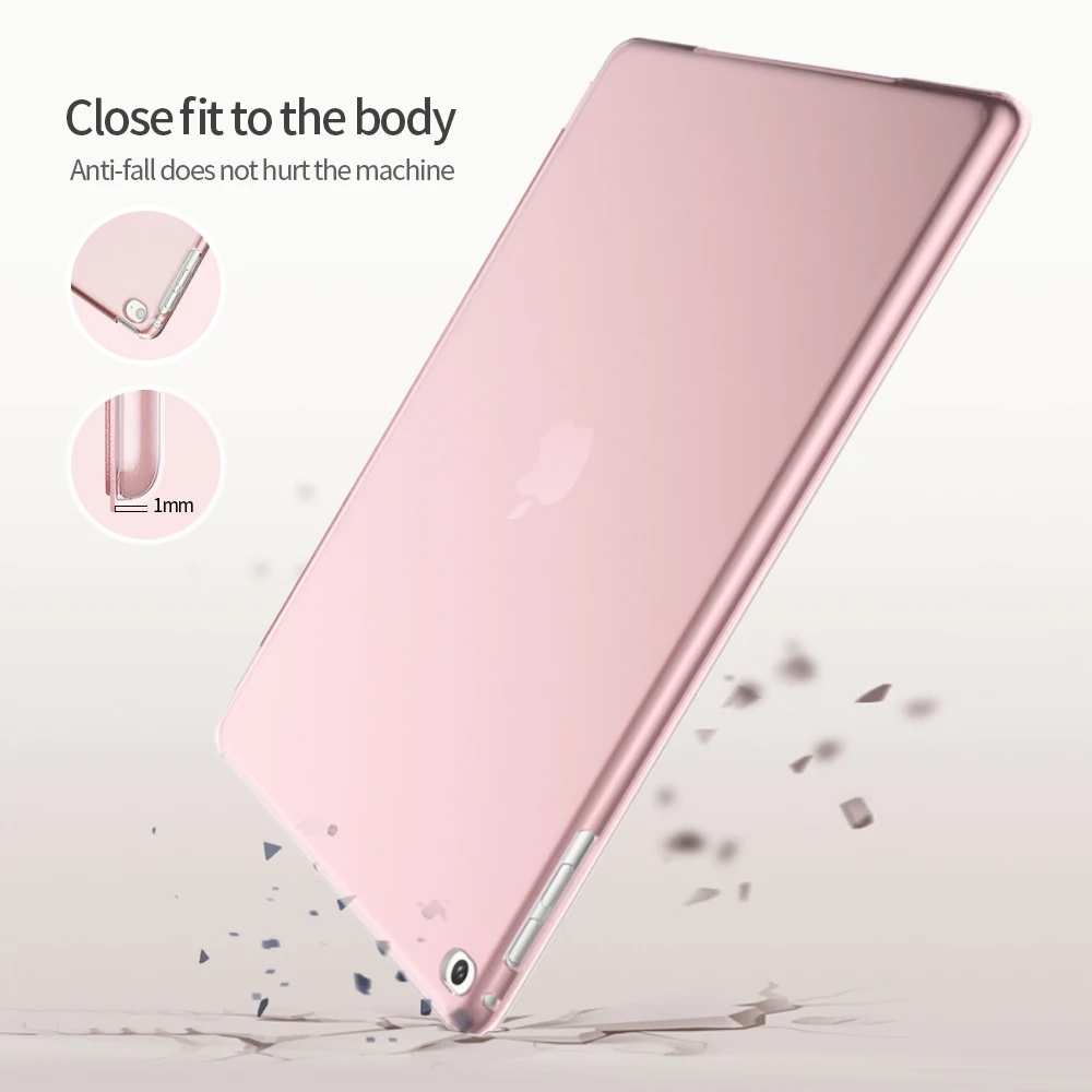 Чехол-накладка для iPad Pro 10 5 9 7 2016 2017 2018 7-го поколения из искусственной кожи матовый
