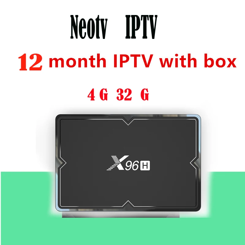 4G 32G With 12m IPTV Франция IP tv X96H Android tv box 1 год neo tv pro подписка 1300+ Live Европа французский Бельгия Арабский Ip tv m3u Smart tv box - Цвет: 4G 32G With 12m IPTV