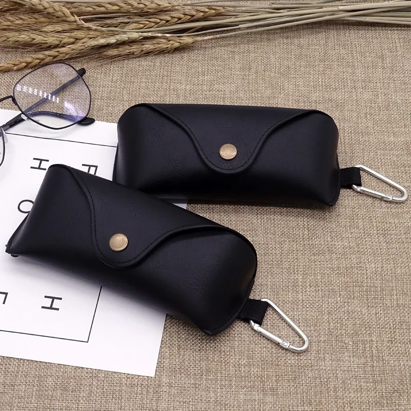 Fashion Eyewear Case PVC Leather Black Glasses Sunglasses Box Portable Pouch Accessoires | Аксессуары для одежды