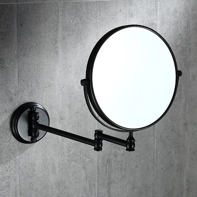 

Зеркало для ванной Sinde 3x на 1X, 8 дюймов, черное косметическое зеркало с увеличением, медное, двухстороннее, Настенное