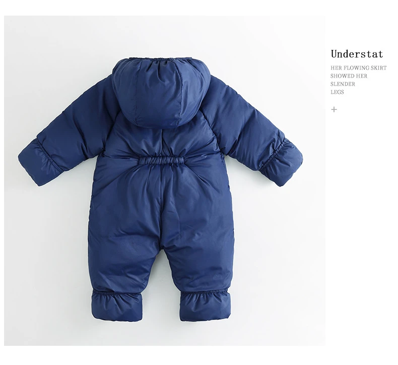 Детский зимний комбинезон для мальчиков и девочек утепленный с капюшоном