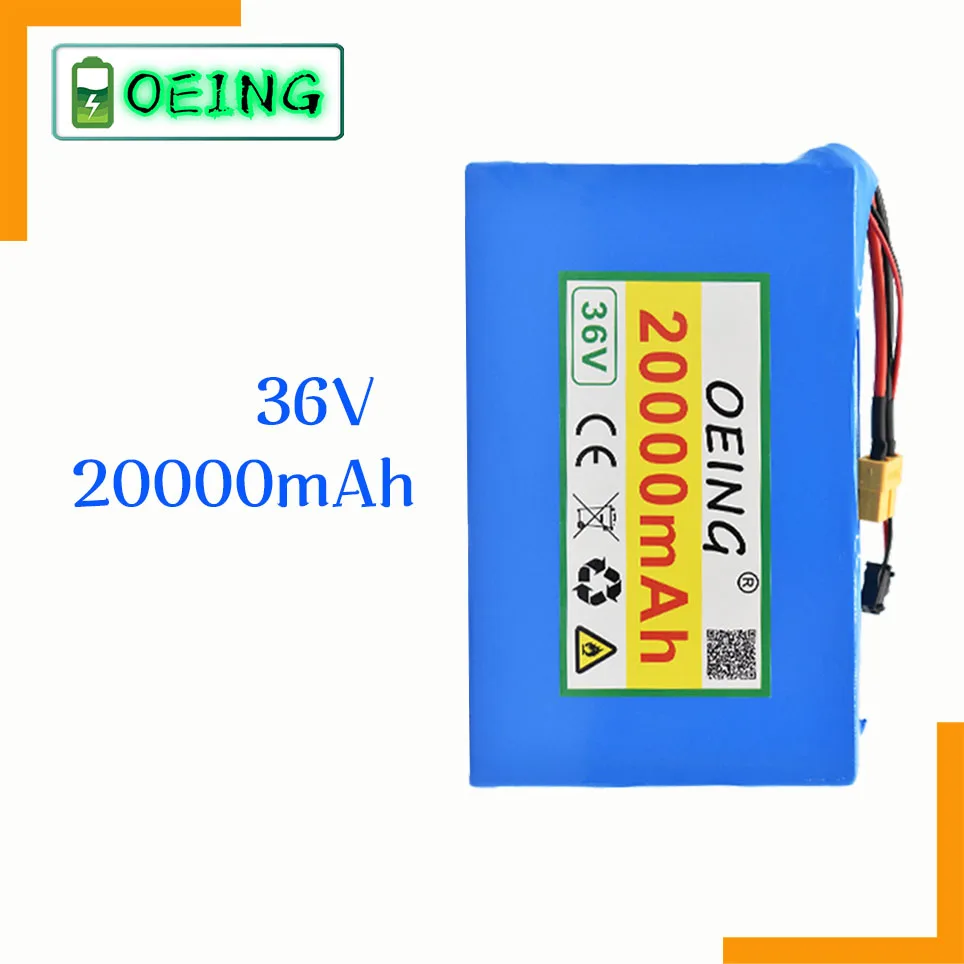 

NEW 10S2P 36V 20Ah 450Watt 18650 Lithium ion battery pack For Scooter skateboard ebike electric bicycle 42V 37V 35E XT60 SM 2P