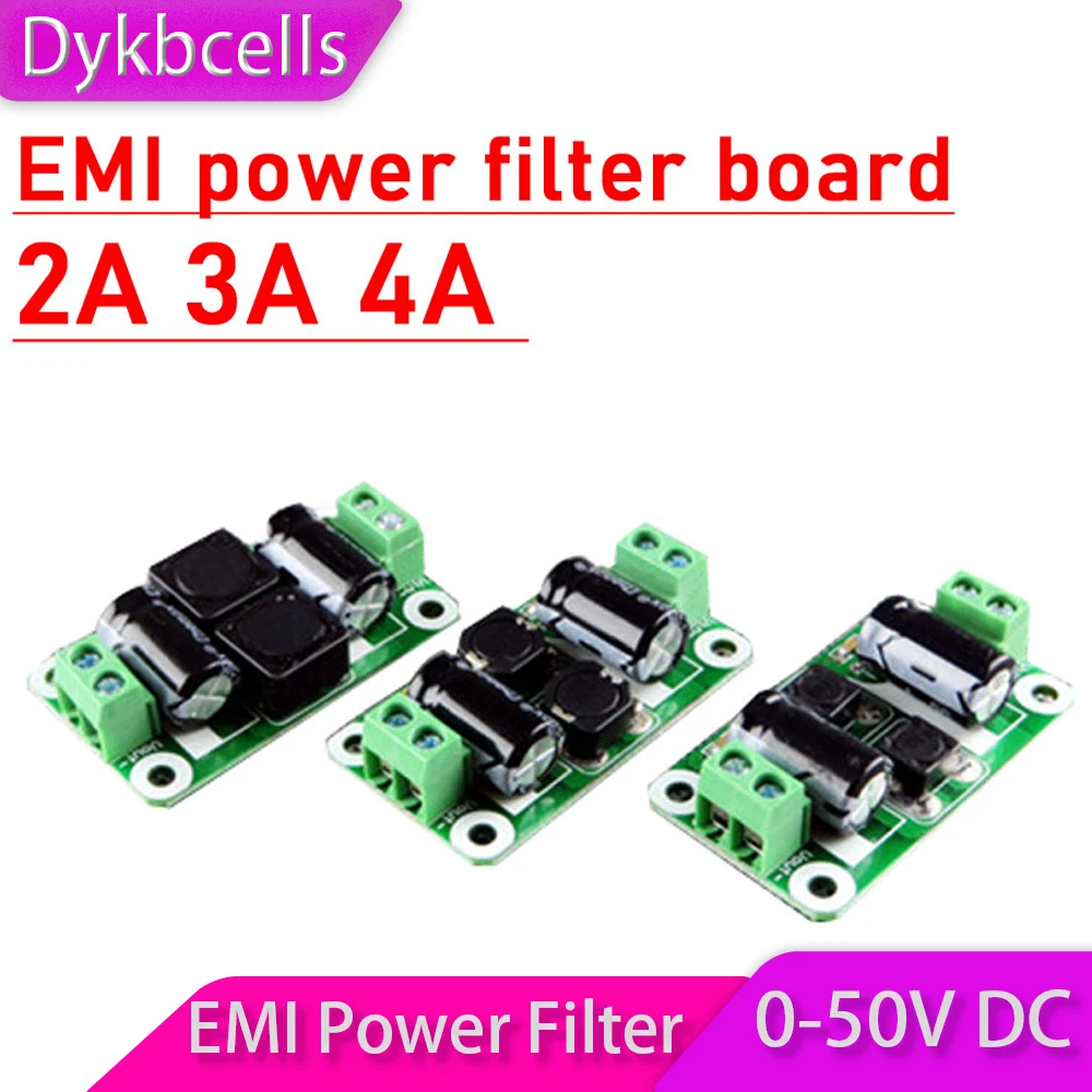 Плата фильтра источника питания EMI DC 0-50 в 2 А 3 4 а | Запчасти и аксессуары для