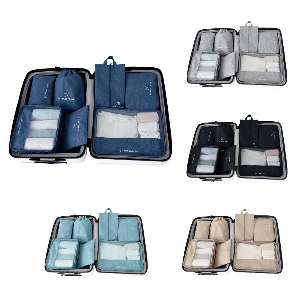 Дорожная сумка для хранения из семи предметов портативная водонепроницаемая