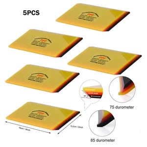 Набор мягких ракелей EHDIS 2 в 1 из углеродного волокна, пленка виниловая оберточная, оконный скребок, 5 шт.