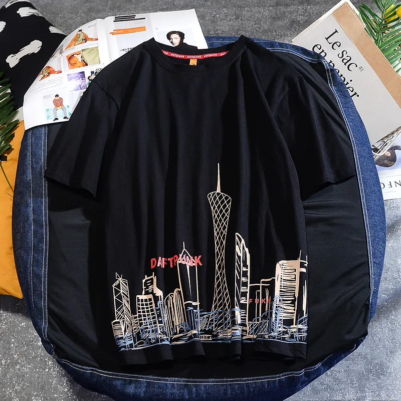 

Summer Men's New T Short-Sleeved T-Shirt Ins Bottoming Shirt Loose Round Neck Clothes Men'S Clothing T Shirt For Youth