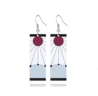 2021 Новый дьявол убийца Kimetsu no Yaiba акриловые серьги аниме Two-di мужские сексуальные серьги Tanjiro серьги для мужчин женщин мужчин