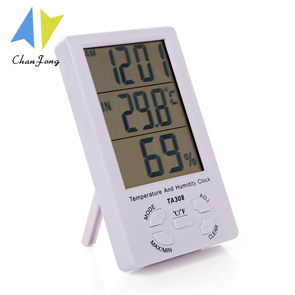 

ChanFong Thermometer Hygrometer Gauge Indicator Indoor/Outdoor Weather Station Automatic Electronic Temperature Humidity Monitor
