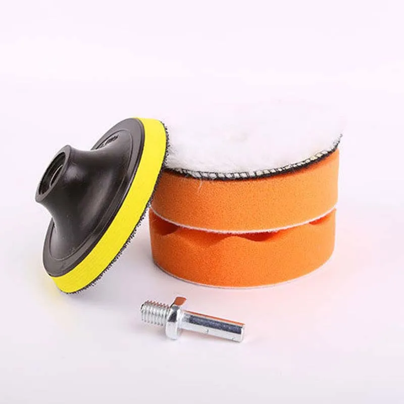 

5Pcs Set 4 Inch Car Polishing Sponge Foam Pads Waffle Pad Buffing Wax Polisher