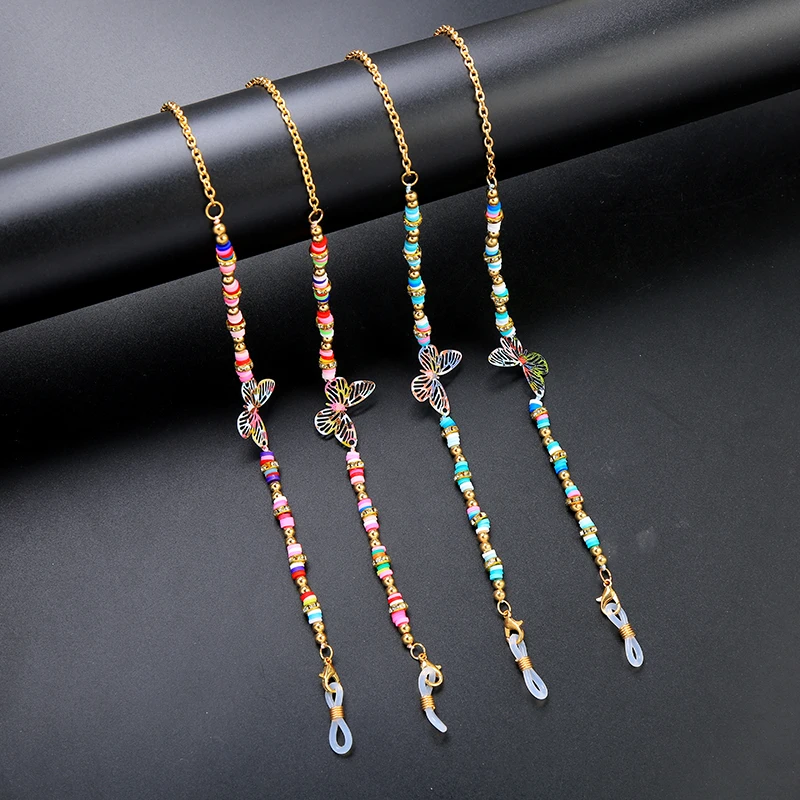 

Женская цепочка для солнцезащитных очков, с бусинами