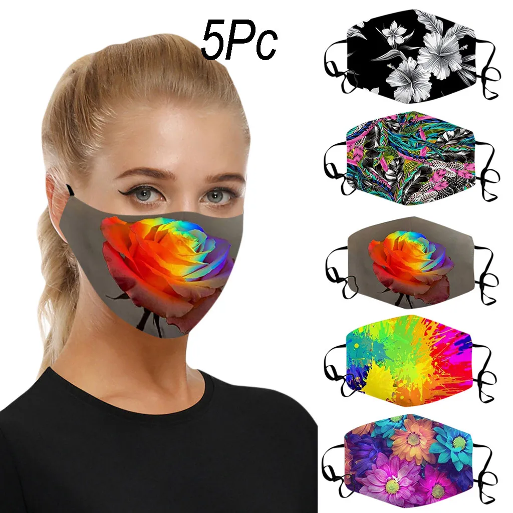 Полотенце 5 шт. для защиты рта от пыли моющаяся насадка душа из микрофибры