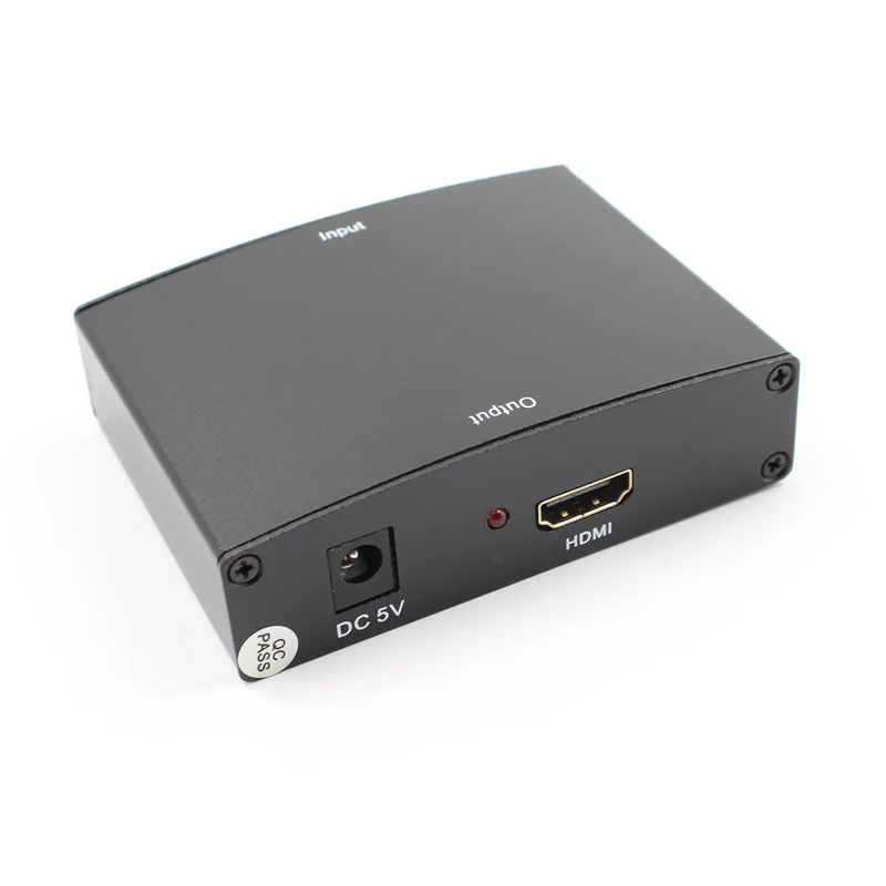 5 RCA Ypbpr компонент для HDMI HDTV Видео Аудио конвертер адаптер с источником питания (USB
