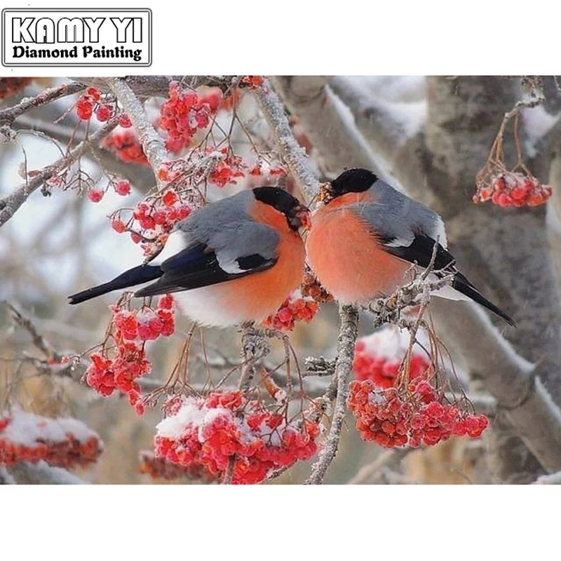 5D полная дрель Цветы и птицы DIY алмазная живопись Рукоделие украшение дома