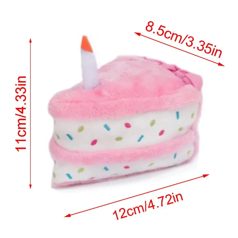 Кота собаки любимчика милые плюшевые на день рождения пирожное кукла Укус