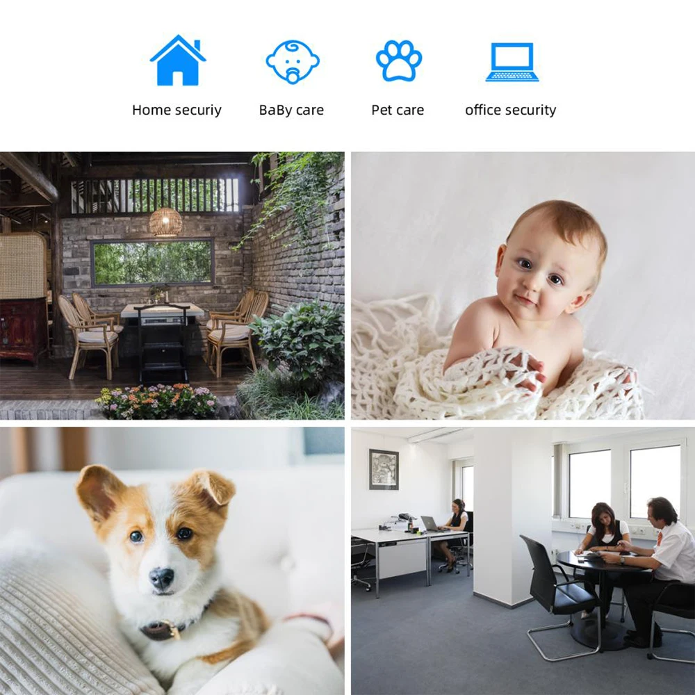 

Wifi IP Camera 720P 1080P Full HD Wireless CCTV Camera 360 Degrees Pan Tilt Rotation IR Night Vision Security Surveillance