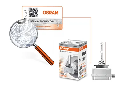 OSRAM D1S 66140CLC Xenon HID Классические Оригинальные ксеноновые фары для автомобиля 12 в 35 Вт 4200 к стандартный белый свет авто Подлинная лампа, 1x