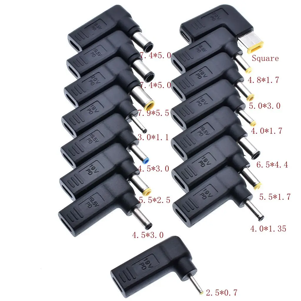 Dc Мощность адаптер штепсель-переходник Тип usb C Female до 7 4x5 0 мм 4 8x1 5 5x2 1 мужской
