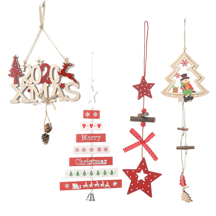 Мульти Стиль креативные Деревянные Ремесла рождественские деревянные подвески