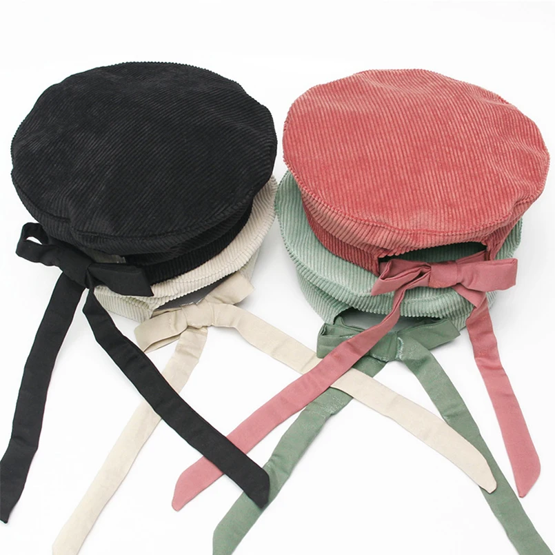 Женский вельветовый берет с вышивкой и надписью Rasta | Аксессуары для одежды