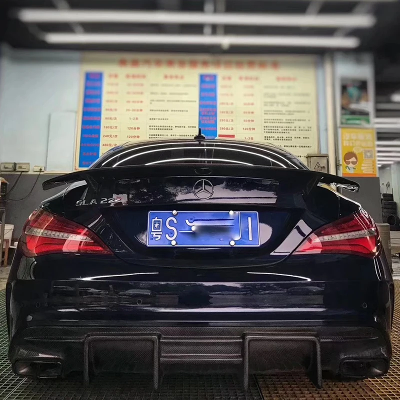 Автомобильный диффузор для заднего бампера губа Mercedes Benz CLA W117 C117 CLA200 CLA250 Sport CLA45 AMG