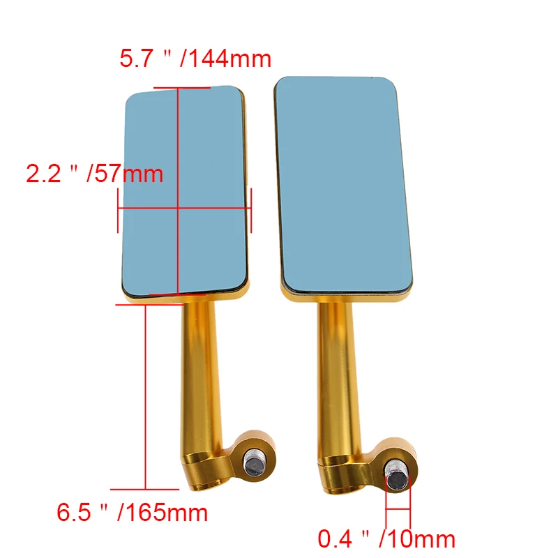 Универсальные мотоциклетные зеркала POSSBAY с ЧПУ боковые заднего вида Cafe Racer для