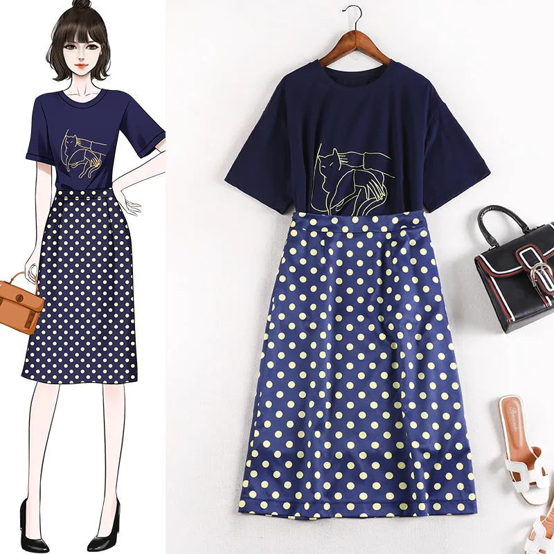 2019 Новое поступление комплект из двух предметов больших размеров милый