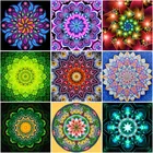 5d алмазная живопись сделай сам, цветок мандалы, алмазная вышивка, Алмазная мозаика, алмазная живопись, домашний декор, вышивка крестиком