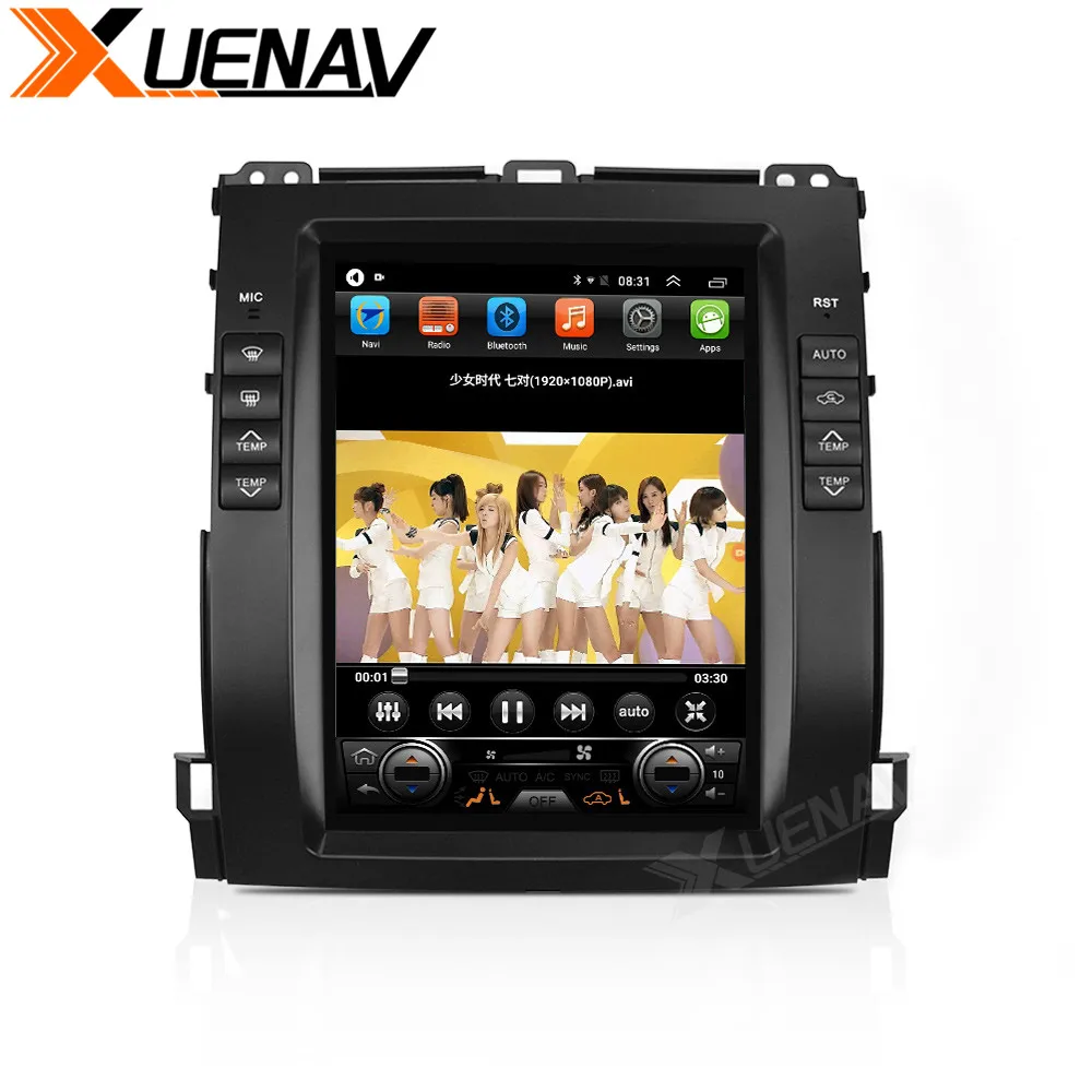 XUENAV Android 9 0 вертикальный экран Автомобильный GPS навигационный плеер для-Toyota Prado
