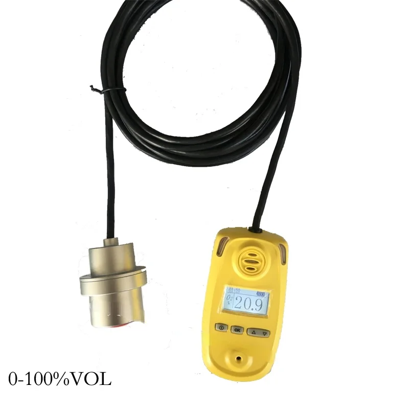 

Portable oxygen measuring meter full range O2 gas analzer for Laboratory and building air quality monitoring