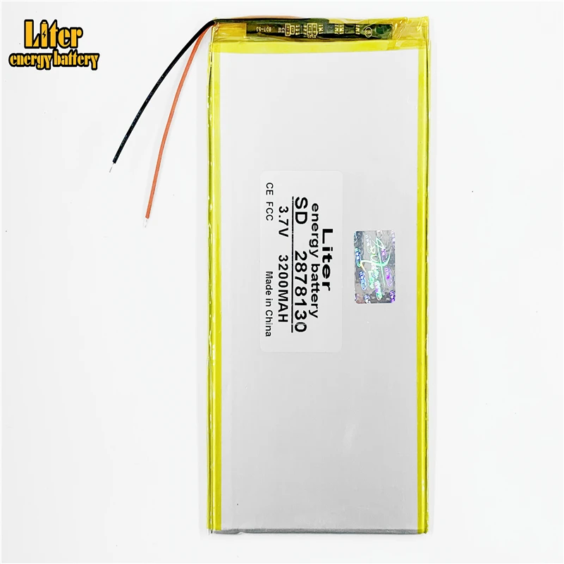 Литий ионный полимерный аккумулятор 3 7 в 2878130 3200 мАч 8 9 inchesTablet |polymer lithium ion battery|lithium