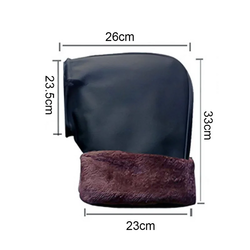 1 пара черная мотоциклетная ручка муфта для руля зимняя теплая крышка перчатки |