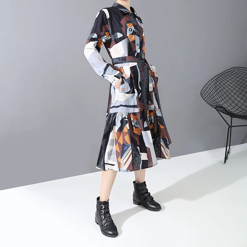 XITAO Европа Цветочные платья элегантные модные женские сшивание листьев лотоса