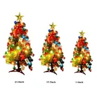 3060 см Светодиодная Рождественская елка, домашний декор, Настольная мини-елка, украшение, светящаяся Рождественская елка, подарок, вечевечерние НКА, светящаяся Рождественская елка сделай сам