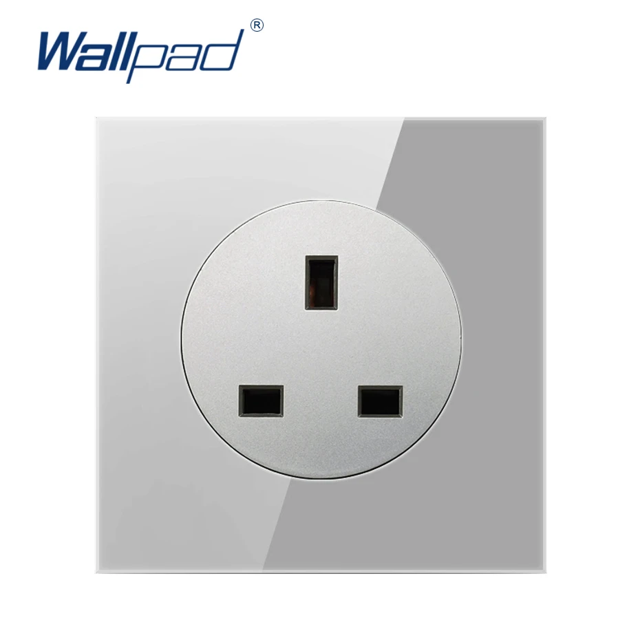 Настенная розетка для розетки настенная панель из хрустального стекла 13A с