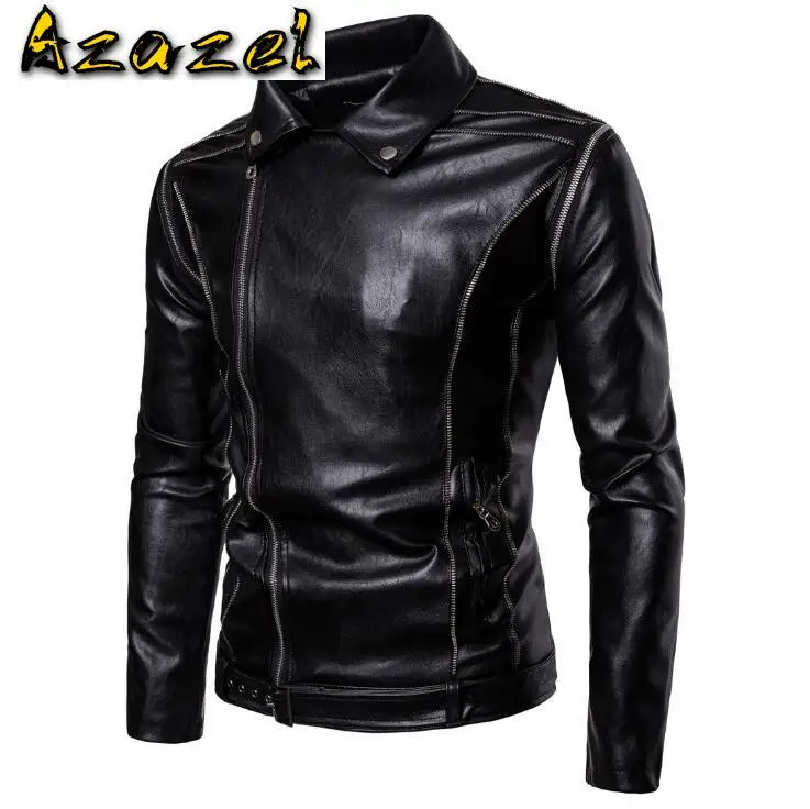 Free shipping 2020 Autumn new Explosion detachable sleeve jacket men lapel Fashion leather jackets men's motorcycle jacket Coats