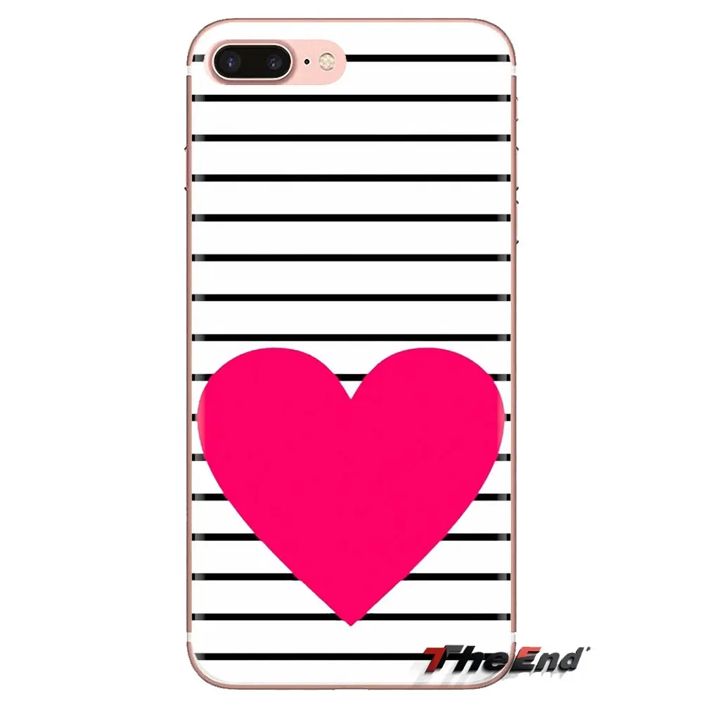 Pink stripe heart Love rose flower Silicone Phone Case For Samsung Galaxy J1 J2 J3 J4 J5 J6 J7 J8 Plus 2018 Prime 2015 2016 2017 |