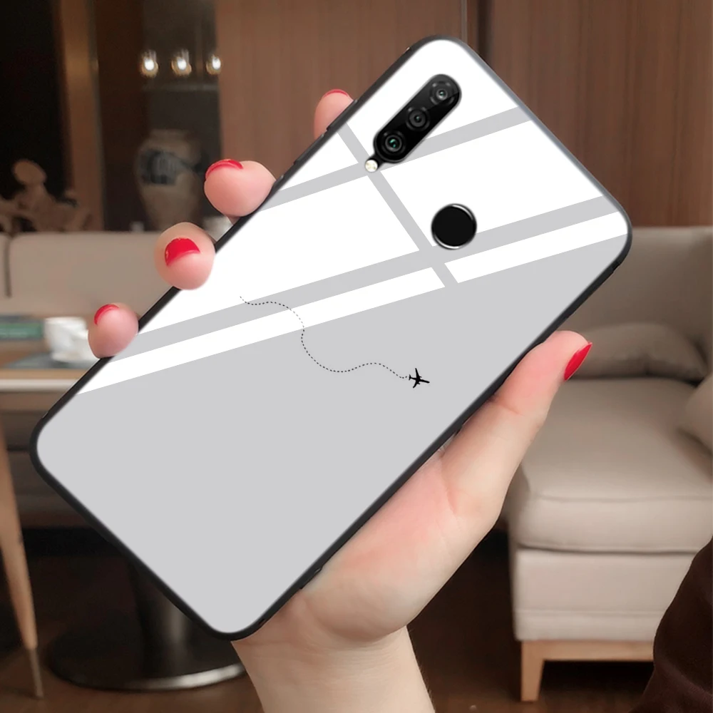 Lavaza Мультфильм Воздушный самолет на заказ закаленное стекло мягкий чехол для Huawei