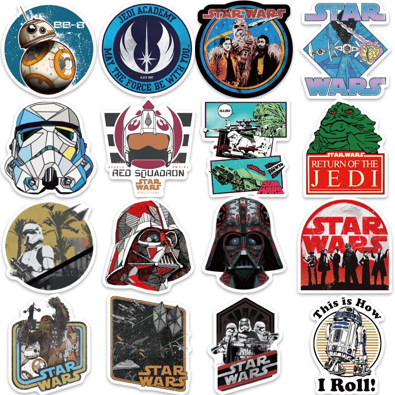108 Star Wars superhero stickers waterproof suitcase notebook scooter explosive stickers