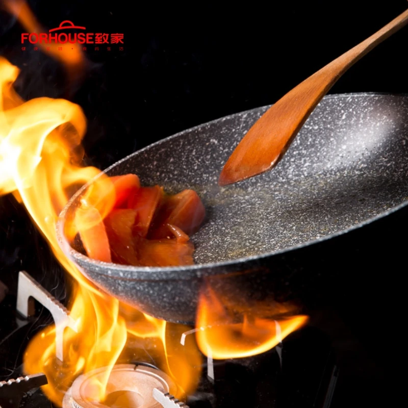 Антипригарная сковорода 28 см медицинские камни кастрюли для выпечки торта