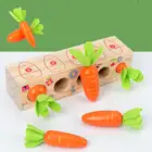 Мультяшная математическая обучающая игрушка в виде моркови для детей для раннего развития, Интерактивная настольная игра