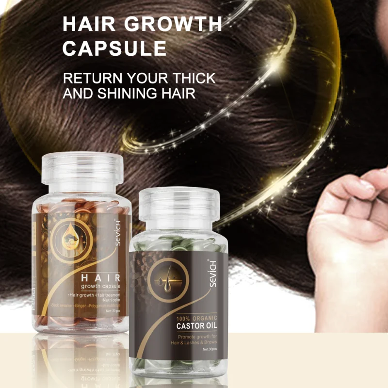 New Hair Loss Nourishing Serum Vitamin Capsule Ginger Silky Repair Damage Anti Treatment Damaged |