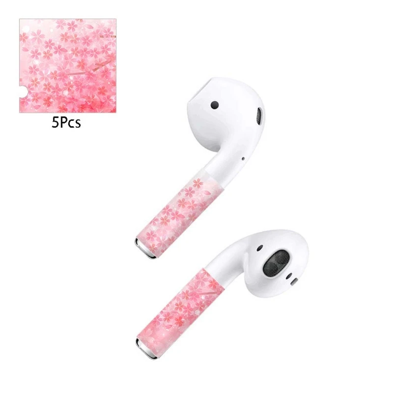 5 шт стикер для наушников красивая защитная упаковка наклейки Apple AirPods