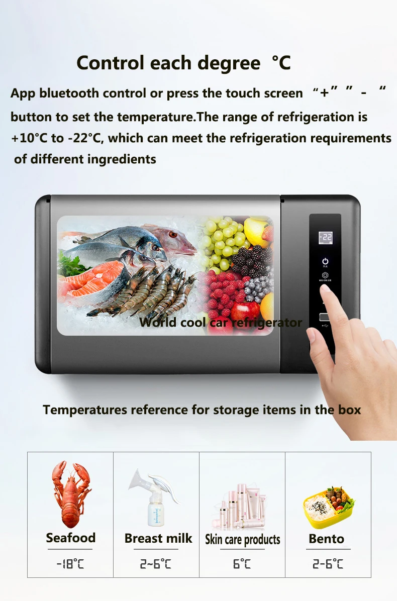 Автомобильный лагерный холодильник 25 литров 12 В компрессор Портативный