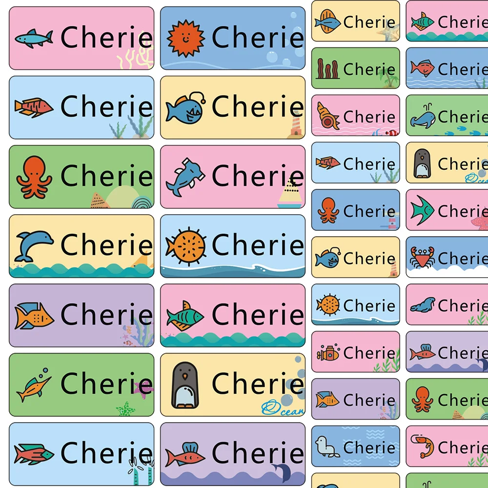 Персонализированная наклейка мальчик Имя Наклейки водонепроницаемые ярлыки