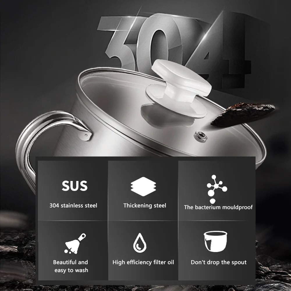 

1000ML Multi-Use Stainless Steel Gravy Oil Soup Fat Separator Grease Oiler Filter Strainer Bowl Home Kitchen Cooking Tools