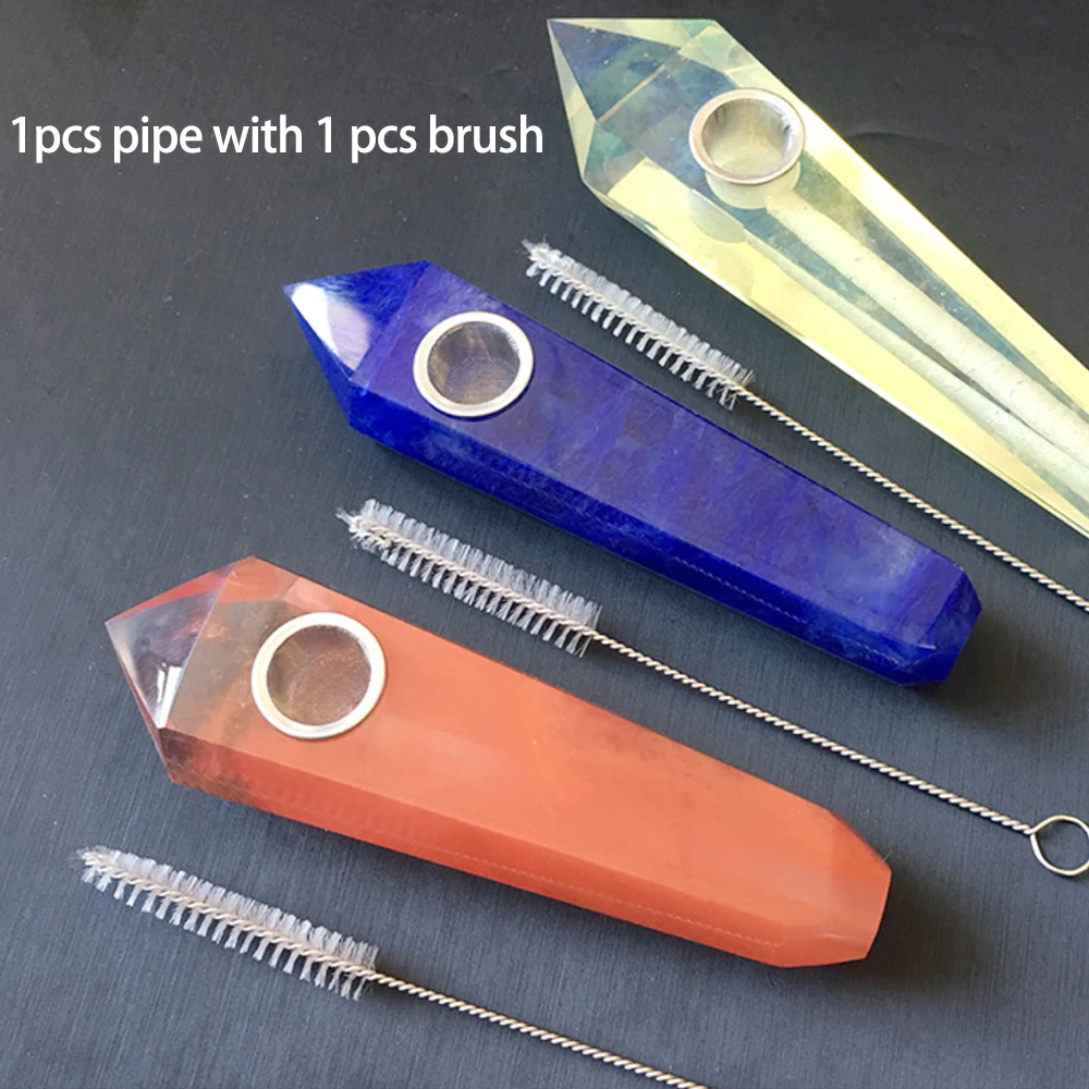 50 шт. оптовая продажа курительная трубка из натурального кварца с кисточкой | Дом