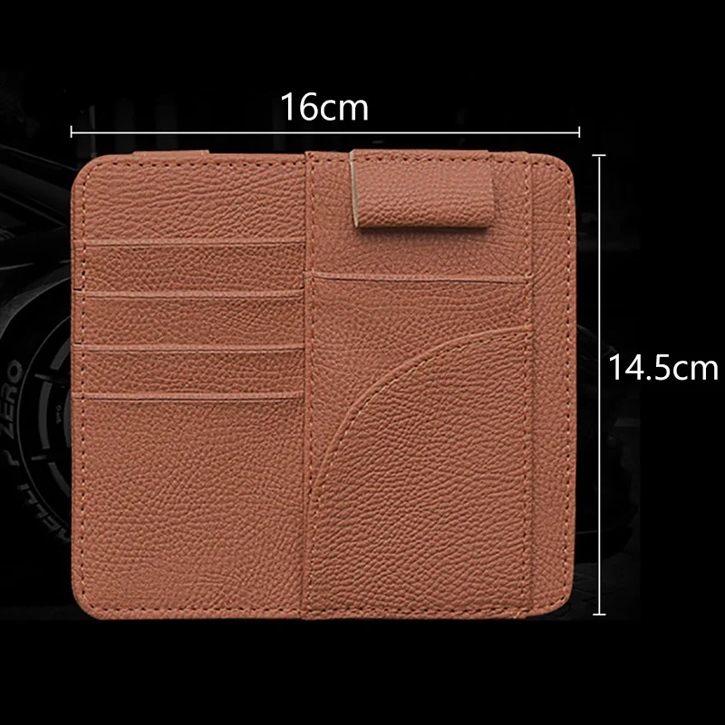 Сумка для хранения карт автомобильных билетов держатель солнцезащитных