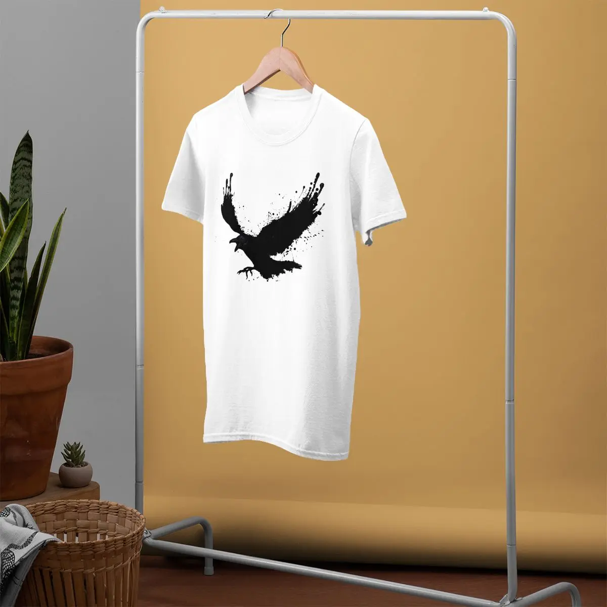 Ворон футболка с Рэйвен весело Графический Футболка Повседневная 4xl для мужчин 100